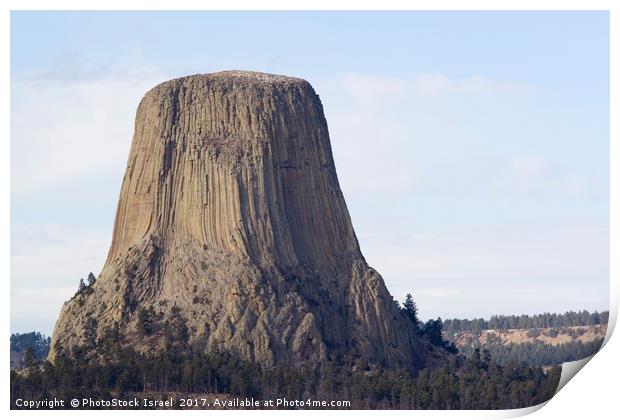 Devil's Tower Wyoming WY USA Print by PhotoStock Israel
