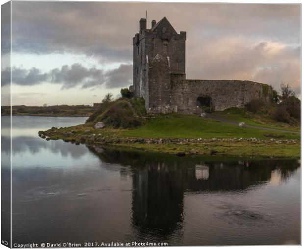 Dunguaire Castle, Kinvara, Co. Galway. Canvas Print by David O'Brien
