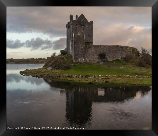 Dunguaire Castle, Kinvara, Co. Galway. Framed Print by David O'Brien