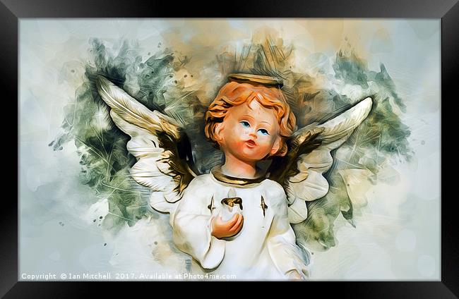 Christmas Angel Framed Print by Ian Mitchell