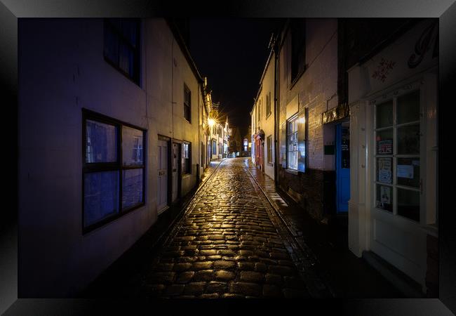 Church Street in Whitby Framed Print by Andy Aveyard