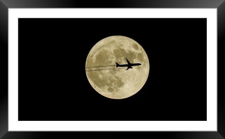 Fly me to the Moon Framed Mounted Print by John Ellis