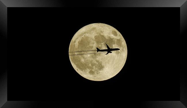 Fly me to the Moon Framed Print by John Ellis