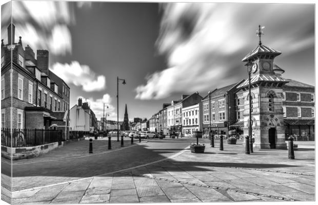 Tynemouth Village Mono Canvas Print by Naylor's Photography