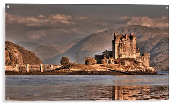 Castle Eilean Donan Acrylic by Gabor Pozsgai
