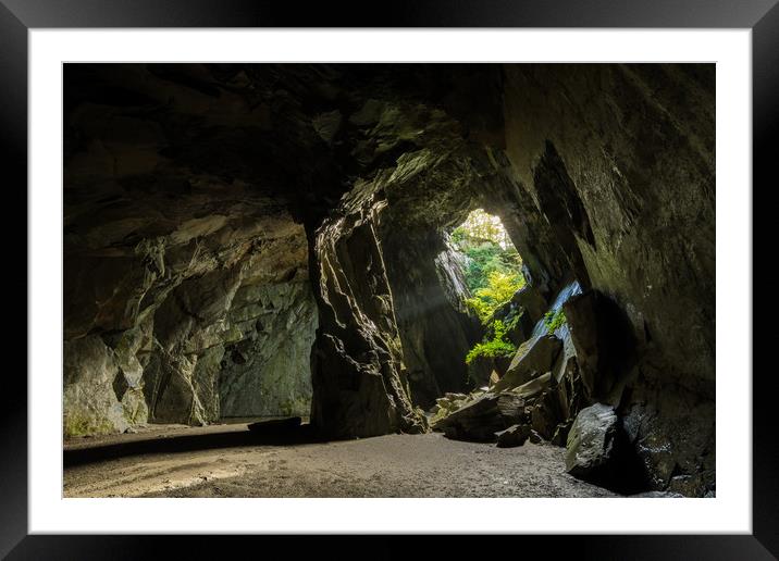 Cathedral Cavern Framed Mounted Print by Daniel Farrington