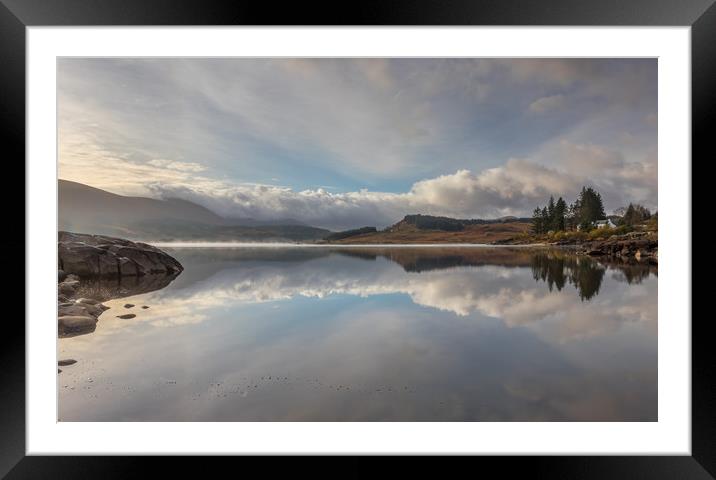 Loch Doon Reflections Framed Mounted Print by Tony Keogh