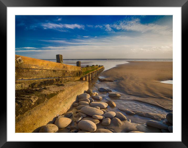 Amroth Beach, Pembrokeshire. Framed Mounted Print by Colin Allen