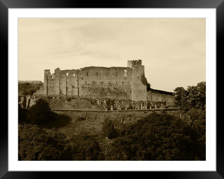 Richmond Castle Ruins  Framed Mounted Print by Susan Mundell