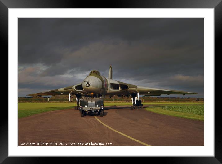 RAF Vulcan Bomber Framed Mounted Print by Chris Mills