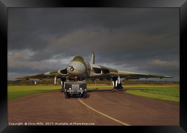 RAF Vulcan Bomber Framed Print by Chris Mills