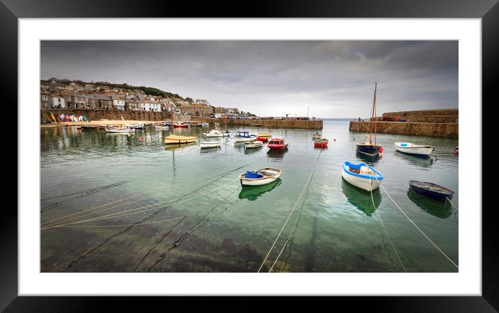 Mousehole cornwall  Framed Mounted Print by chris smith