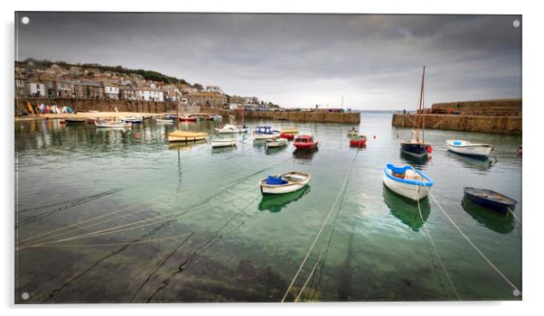 Mousehole cornwall  Acrylic by chris smith