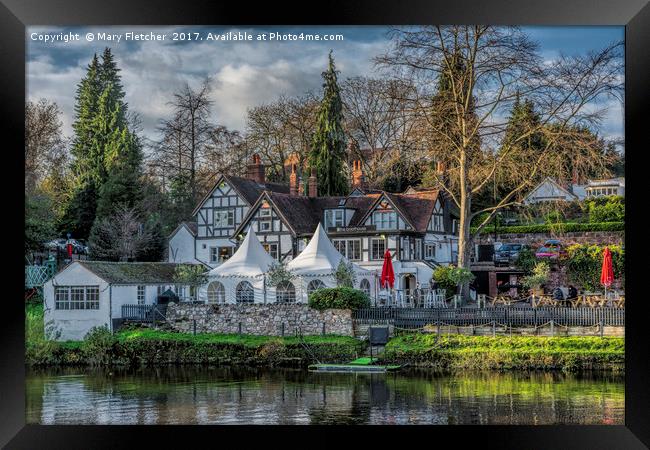 The Boathouse Pub Framed Print by Mary Fletcher