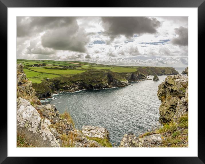 Rugged north Cornwall Framed Mounted Print by Images of Devon