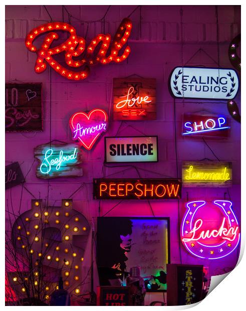 Neon Print by Neal P