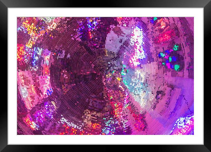 Mirrorball Framed Mounted Print by Neal P