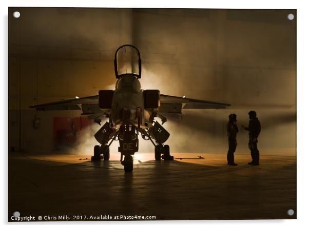 RAF Jaguar + Crew Acrylic by Chris Mills