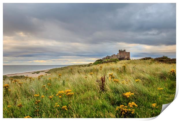 Bamburgh castle  Print by chris smith