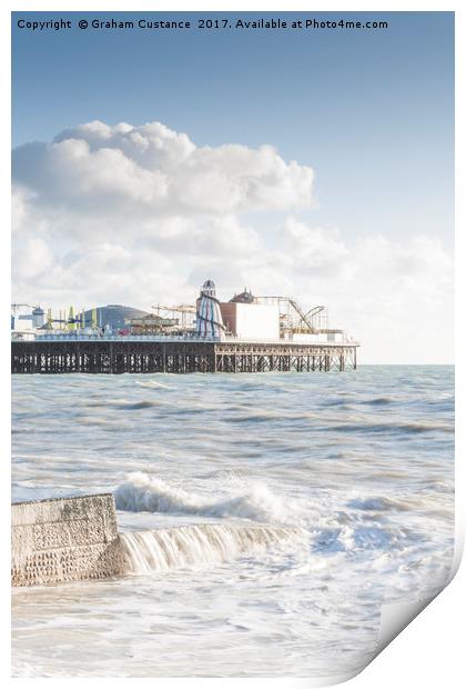 Brighton Pier Print by Graham Custance