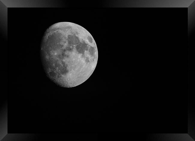 Moon  Framed Print by Mike Rockey
