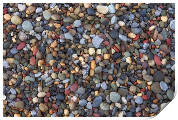 Small pebbles Print by Leighton Collins