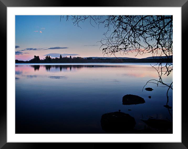 Reflections On Lake Mentieth Scotland Framed Mounted Print by Aj’s Images