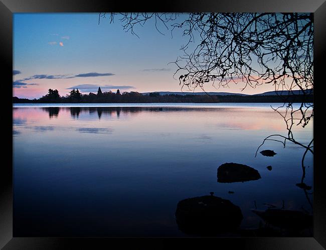 Reflections On Lake Mentieth Scotland Framed Print by Aj’s Images