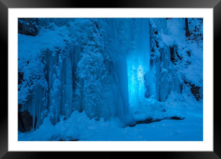 Icefall Framed Mounted Print by Thomas Schaeffer