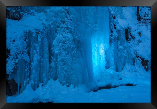 Icefall Framed Print by Thomas Schaeffer