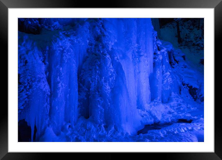 Icefall Framed Mounted Print by Thomas Schaeffer