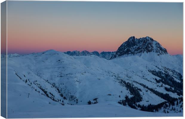 Wildkogel sunrise Canvas Print by Thomas Schaeffer