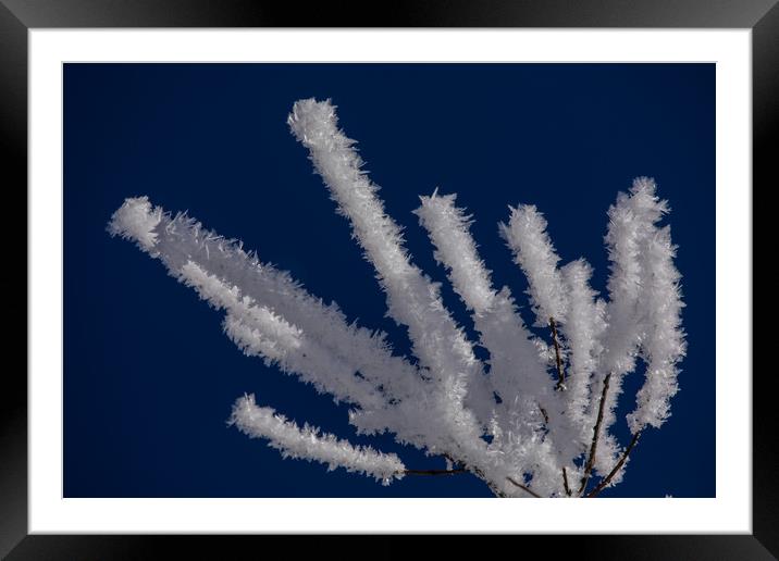 Ice formation Framed Mounted Print by Thomas Schaeffer