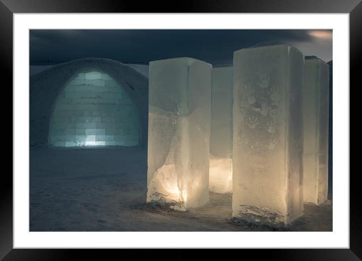 Icehotel in Jukkasjärvi Framed Mounted Print by Thomas Schaeffer