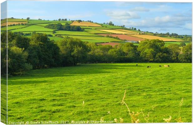 Welsh Scenery Canvas Print by Gisela Scheffbuch