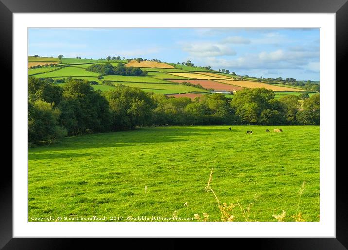 Welsh Scenery Framed Mounted Print by Gisela Scheffbuch