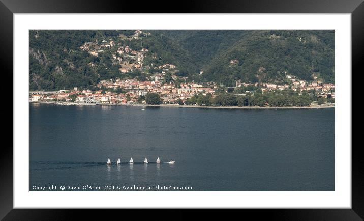 Lago Maggiore Italy Framed Mounted Print by David O'Brien