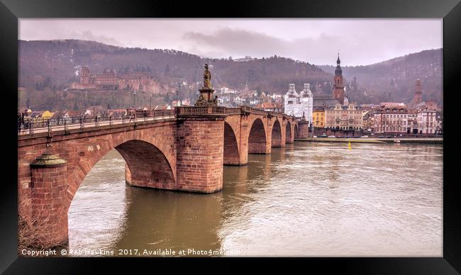 Heidelberg Bridge  Framed Print by Rob Hawkins