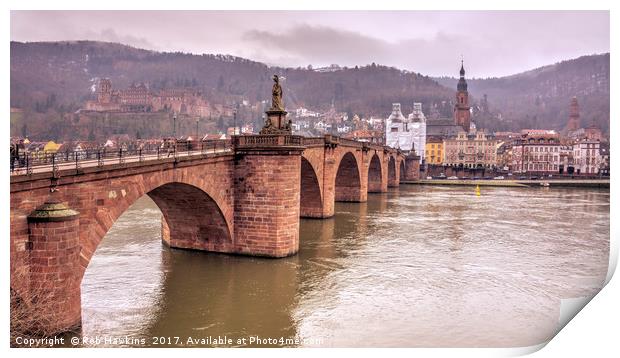 Heidelberg Bridge  Print by Rob Hawkins