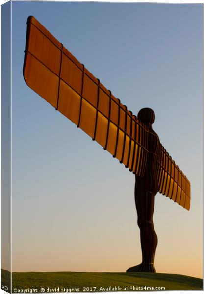 Angel of the North Canvas Print by david siggens