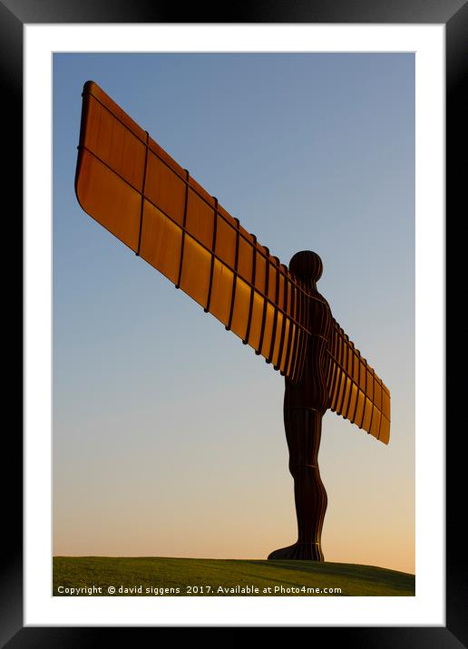 Angel of the North Framed Mounted Print by david siggens