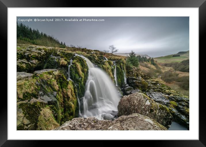 The Loup Of Fintry Framed Mounted Print by bryan hynd