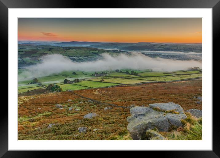 Misty Morning in the Air Valley Framed Mounted Print by Tony Keogh