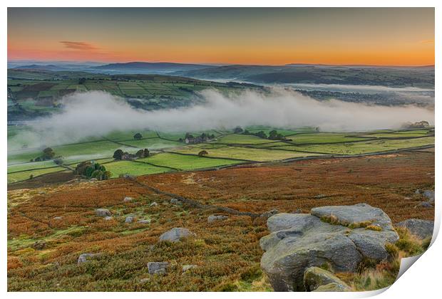 Misty Morning in the Air Valley Print by Tony Keogh