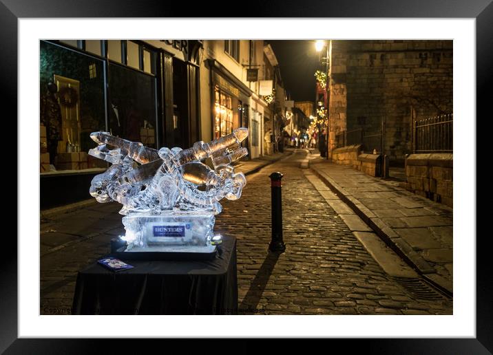 York Ice Trail Christmas 2017 Framed Mounted Print by Martin Williams