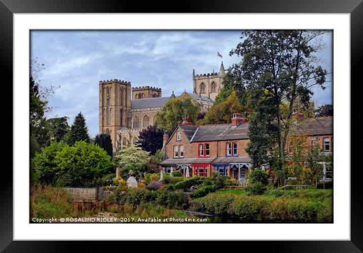 "Ripon Cathedral" Framed Mounted Print by ROS RIDLEY