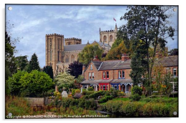 "Ripon Cathedral" Acrylic by ROS RIDLEY