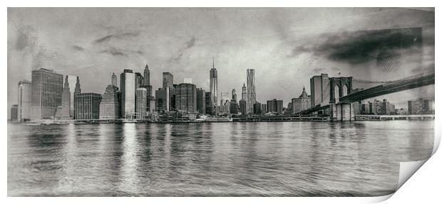 Manhattan Skyline  Print by peter tachauer