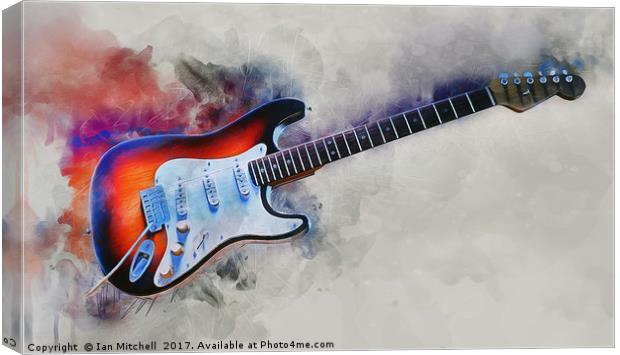 Electric Guitar Canvas Print by Ian Mitchell