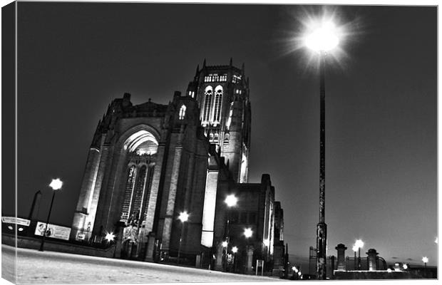 Cathedral Night Canvas Print by Neil Gavin